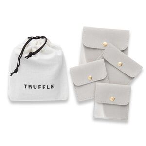 Gray Travel Jewelry Pouch Set -